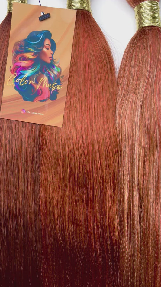 PACK 04 | Macao, Terracota & Ginger, mèches kanekalon personnalisées