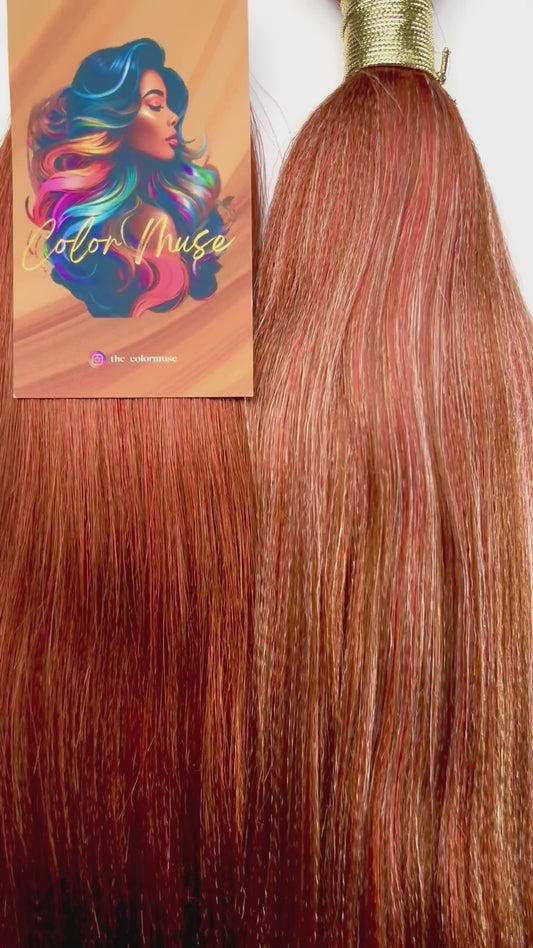 PACK 05 | Terracota & Ginger, mèches kanekalon personnalisées