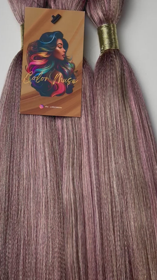 DIAMANT ROSE | Mèches Kanekalon personnalisées