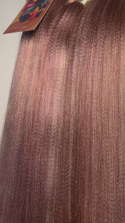 CARAMEL ROSE | Mèches Kanekalon personnalisées